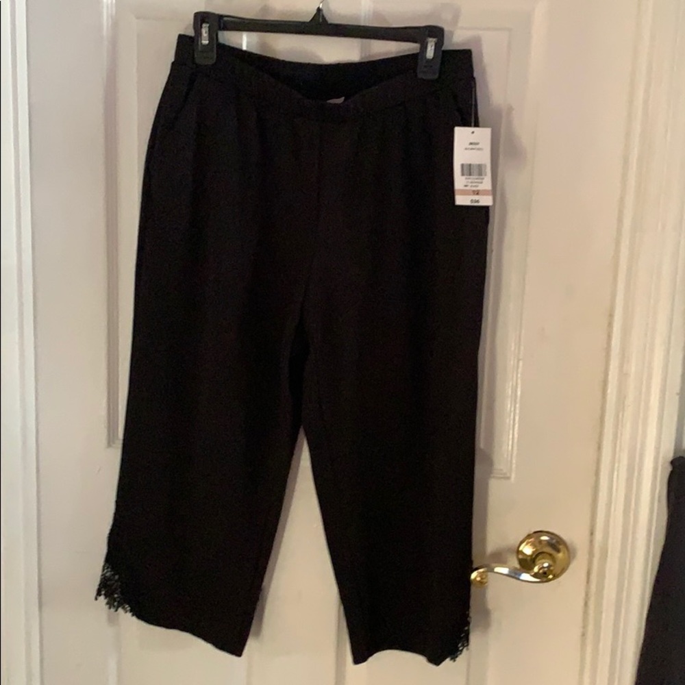 Missy Black Sweat Pant material pants